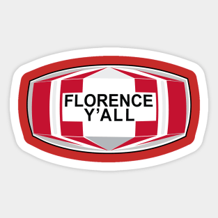 Florence Y'all Water Tower Icon Sticker